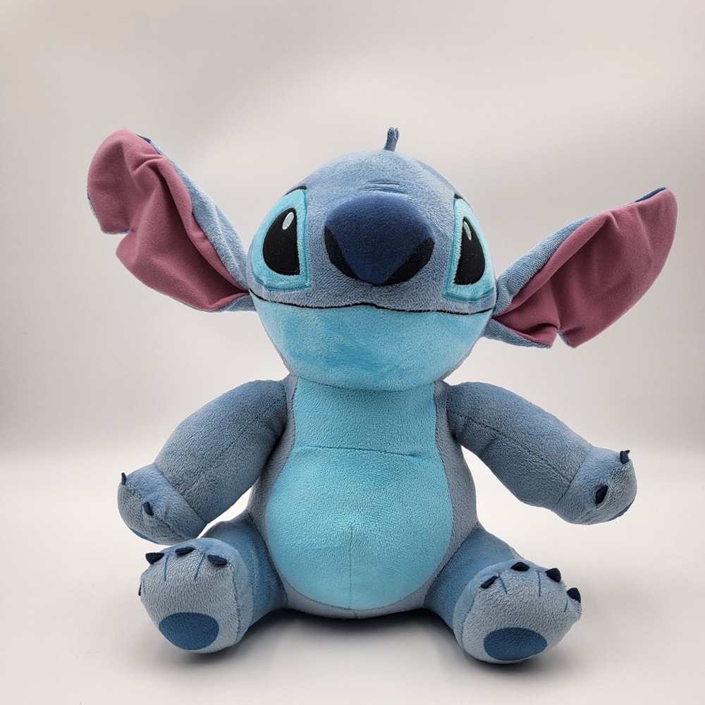 Disney Stitch Plush 12" Just Play Lilo & Stitch Blue Stuffed Animal Toy Big Ears